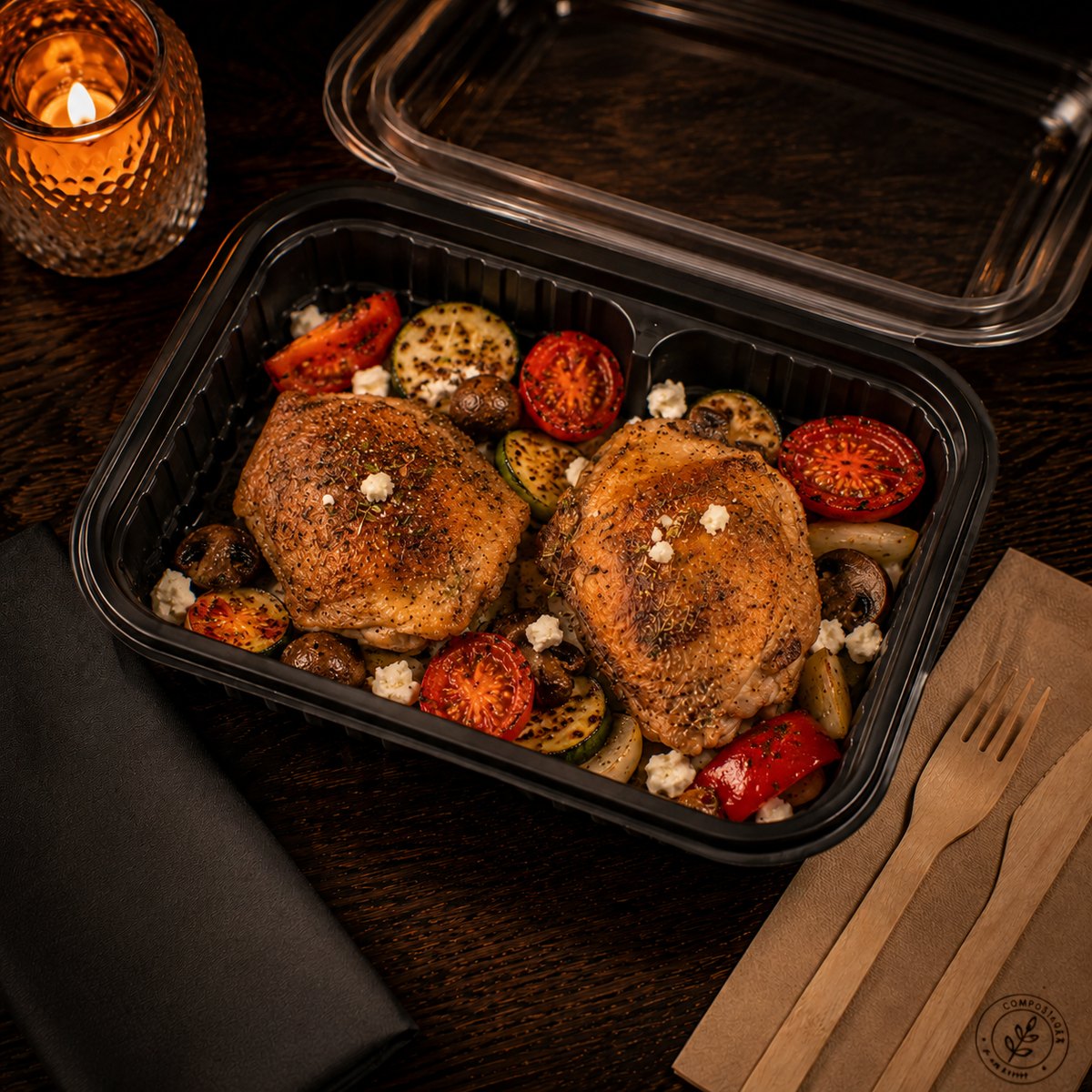 Pollo Mediterráneo al Horno